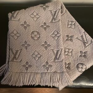 Louis Vuitton Wool Silk Logomania Scarf